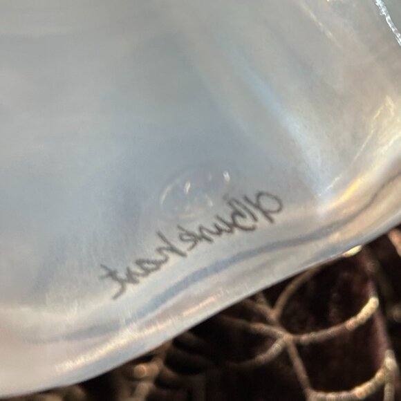 MINT Fenton Art Glass Opaline Halloween Ghost “Gaspar,” Signed (J. Burkhart) - Picture 12 of 12